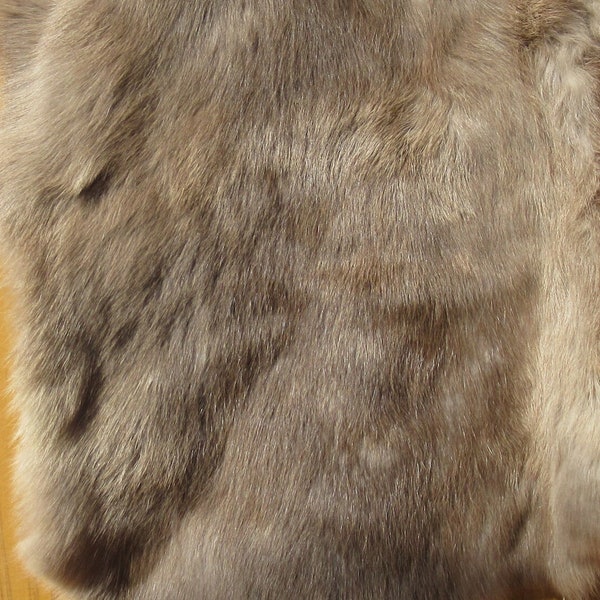 Light Brown Rabbit Fur Pelt, Genuine Rabbit Fur, Ethically sourced natural fur hide