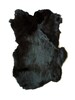 True Black Rabbit Fur Pelt, Genuine Rabbit Fur, Ethically sourced natural fur hide 