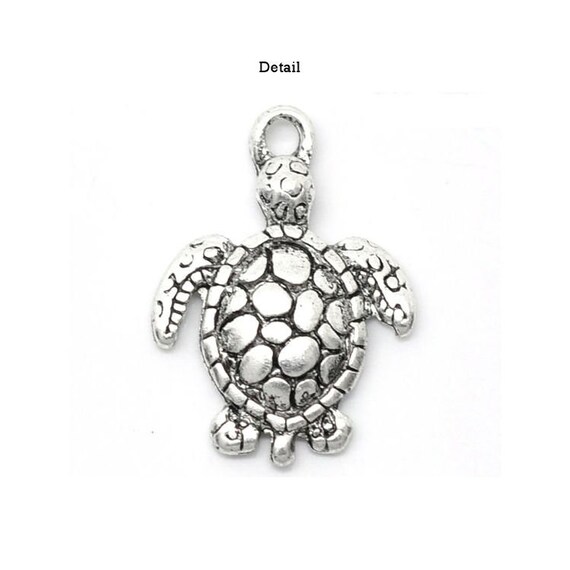 Silver Turtle Charm Bracelet, Turtle Bracelet, Tu… - image 3