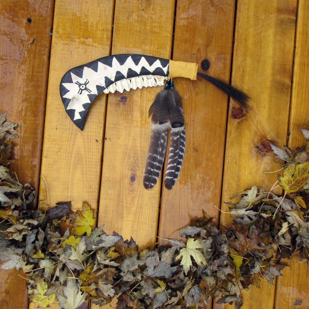 Buffalo Bone War Club Traditional Native American Style Wall - Etsy