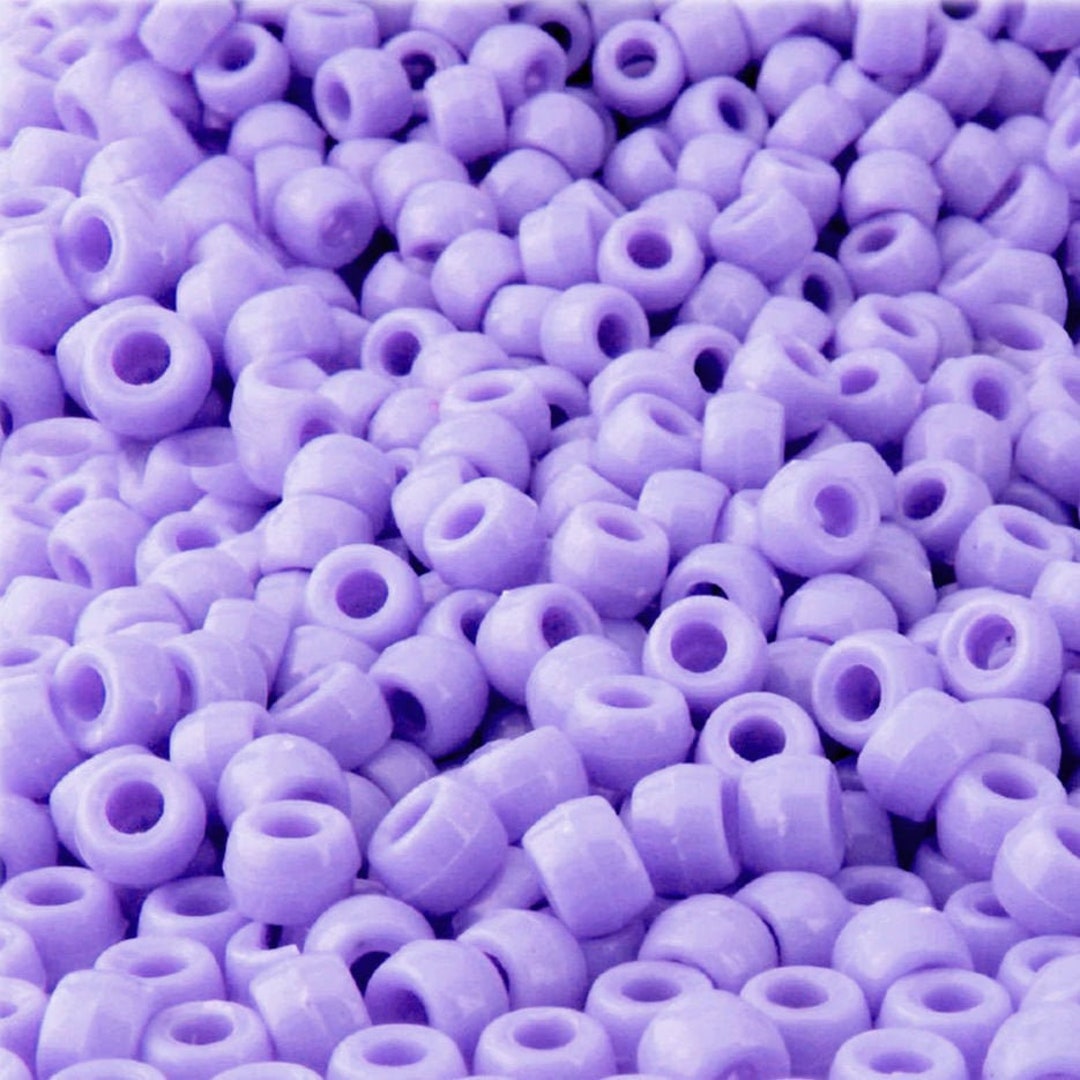 Purple Mix Plastic Craft Pony Beads 6x9mm, Bulk Assortment, USA Made - Pony  Beads Plus