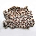 Leopard Printed Rabbit Fur Pelt, Genuine Rabbit Fur, Ethically sourced natural fur hide 