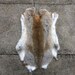 Natural Brown or Brownish Grey Rabbit Fur Pelt, Genuine Rabbit Fur, Ethically sourced natural fur hide 