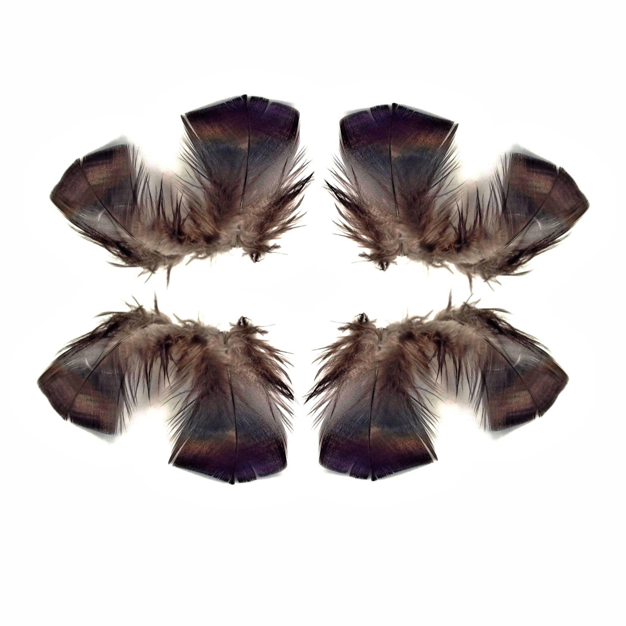 1 Pkg Bronze Turkey Feathers Embellishment for hats Plumage 3 to 5