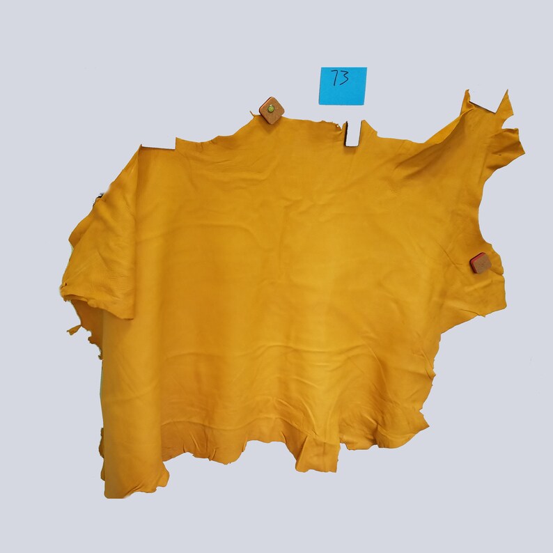 Gold Deerskin #73 Gold Buckskin leather hide Soft deerskin leather jewelry making leather craft supplies