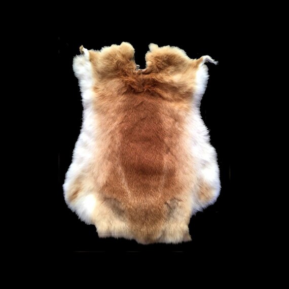 Natural Soft Genuine Rabbit Pelt Real Fluffy Fur Hide Materials