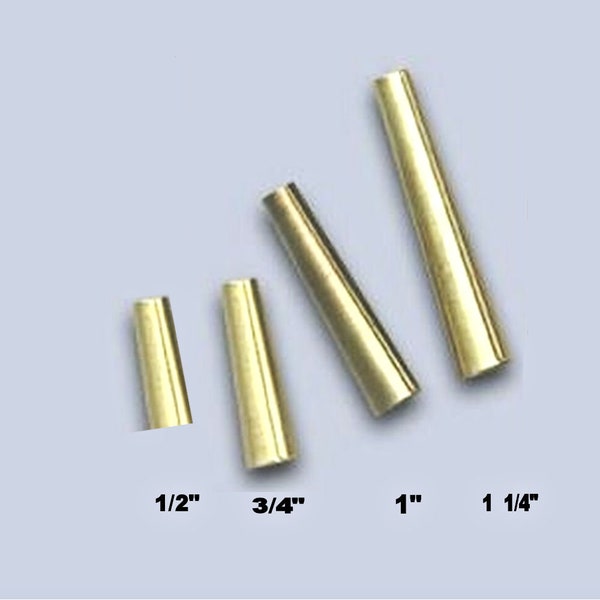 3/4" Brass Cones, Pkg of 100 Jingle Cones, Native American Style Crafts, Rendezvous, Craft Supplies