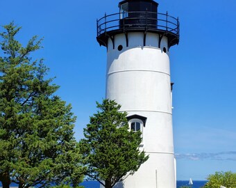 East Chop Lighthouse, Telegraph Hill, Oak Bluffs, Martha's Vineyard, lighthouses, nautical decor, coastal, seahore archival print, signed