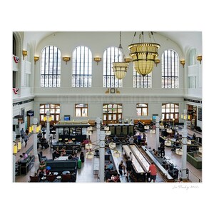 Denver's Union Station, view from the Crawford Hotel, Colorado, train station, travel, home decor, architecture, archival signed print image 2