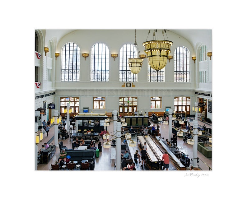 Denver's Union Station, view from the Crawford Hotel, Colorado, train station, travel, home decor, architecture, archival signed print image 2