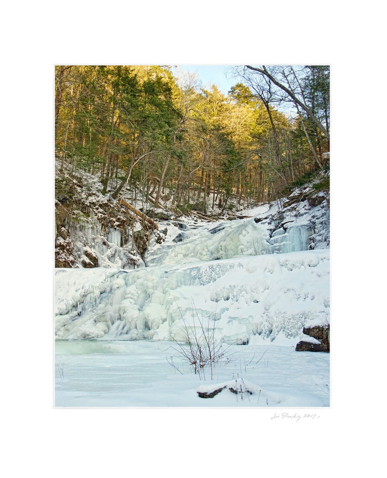 Frozen waterfalls, Kent Falls, CT, nature photos, landscape photos, winter scene, New England, CT photos, home decor, archival print, signed image 2