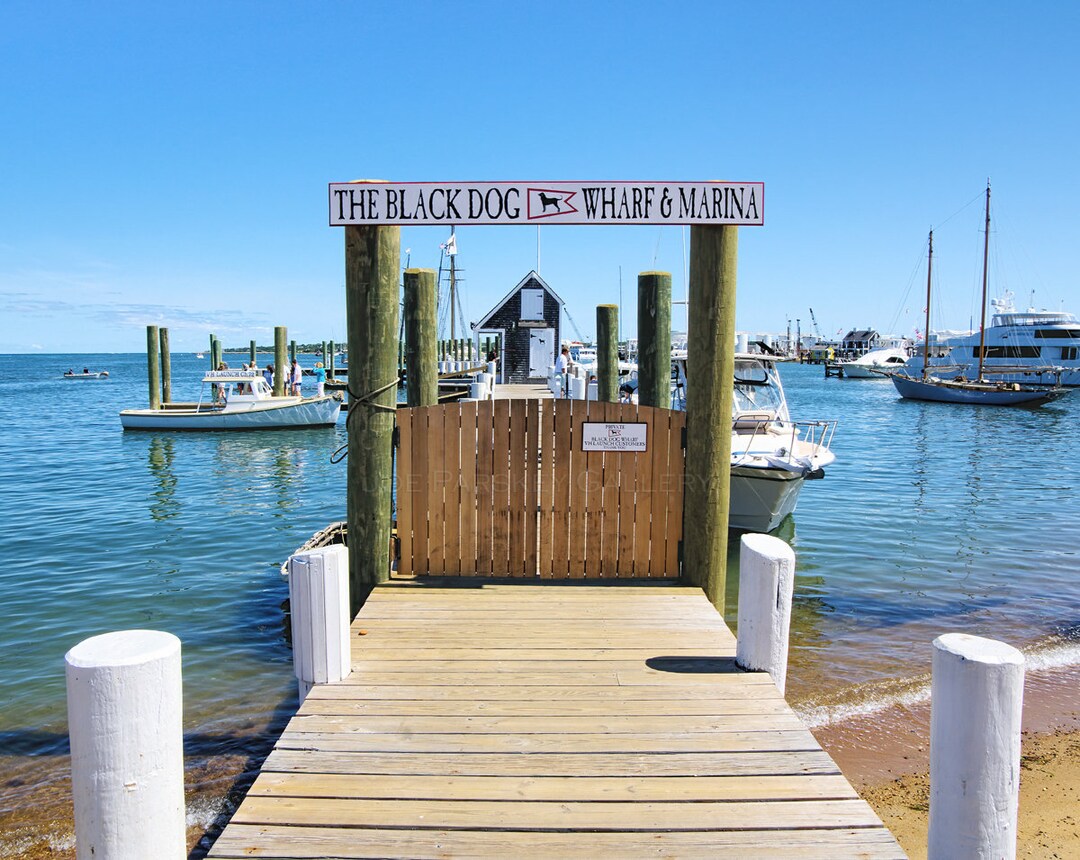 Black Dog Wharf and Marina at Vineyard Haven Martha's Etsy
