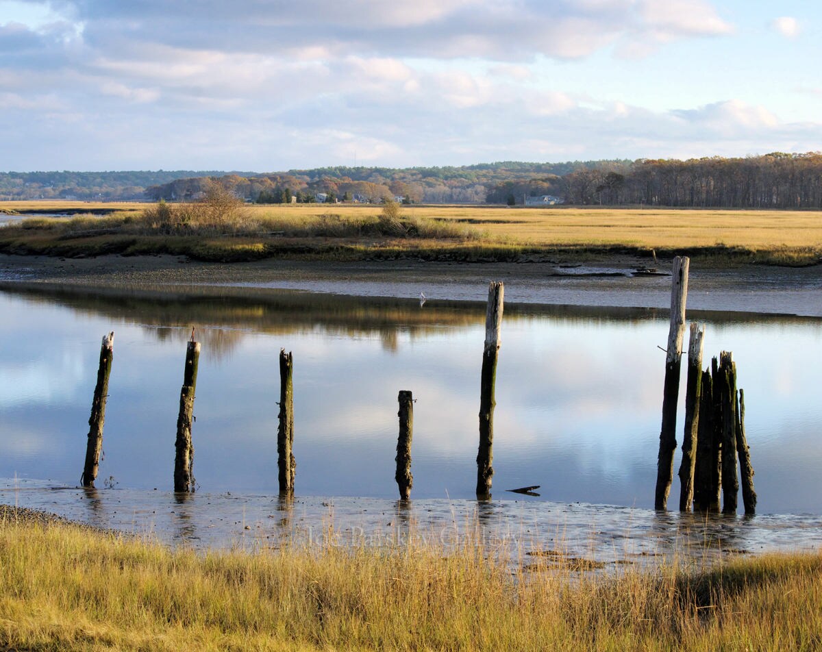 November Afternoon Low Tide, Herring River, Scituate, MA, South Shore