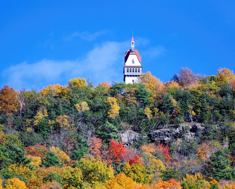 Autumn Beauty, Talcott Avon Mountain, Heublein Tower, Simsbury, CT, fine art photo, home decor, wall art, archival print, by Joe Parskey image 1