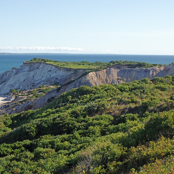 Morning at Gay Head Light, Aquinnah, Martha's Vineyard, lighthouse, Massachusetts, New England, nautical, coastal, archival print, signed