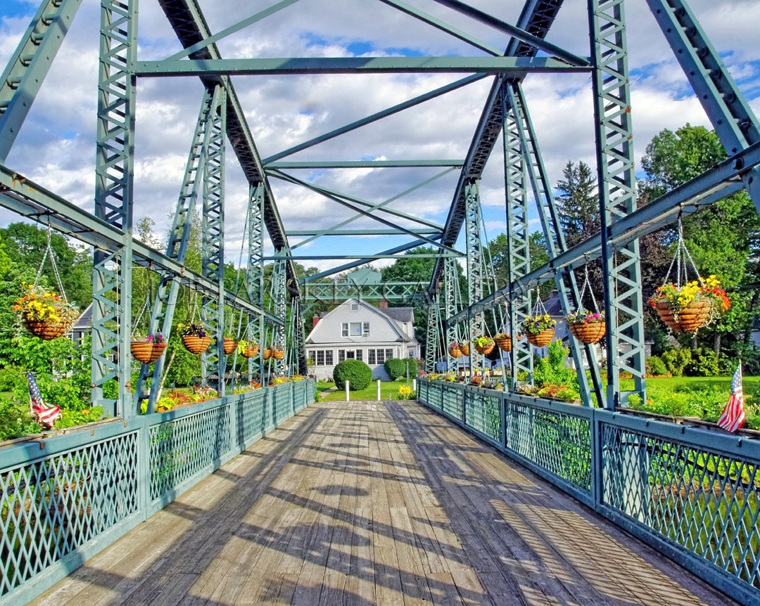 Drake Hill Flower Bridge, Simsbury, CT, Connecticut, Flowers, New
