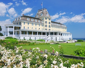 Ocean House, Watch Hill, Westerly, Rhode Island, Victorian architecture, New England, beach house, seashore, home, archival print, signed