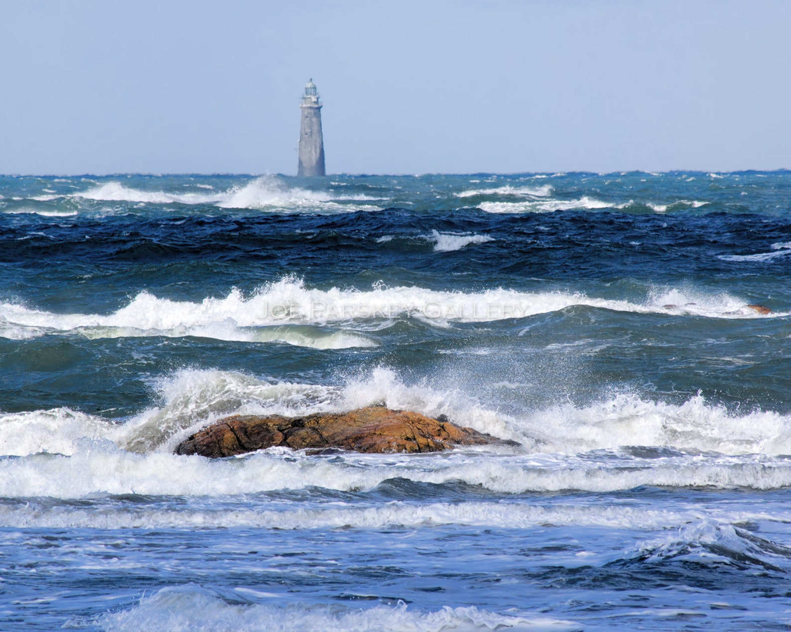 High Tide Choppy Surf Minot Light Scituate MA South Etsy