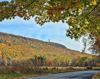 Beauty of Autumn, Nod Road, Simsbury CT, Talcott Mountain, Autumn foliage, photo art, wall art, home decor, archival print, by Joe Parskey