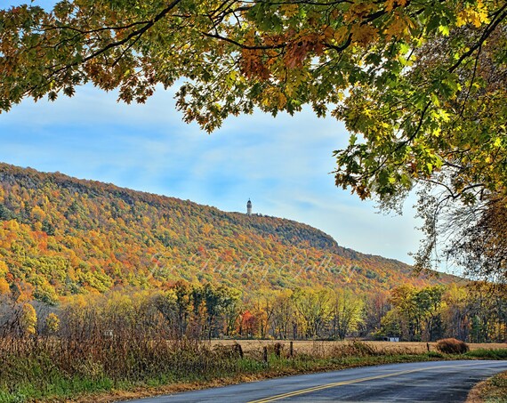 Beauty Of Autumn Nod Road Avon Ct Talcott Mountain Autumn Etsy