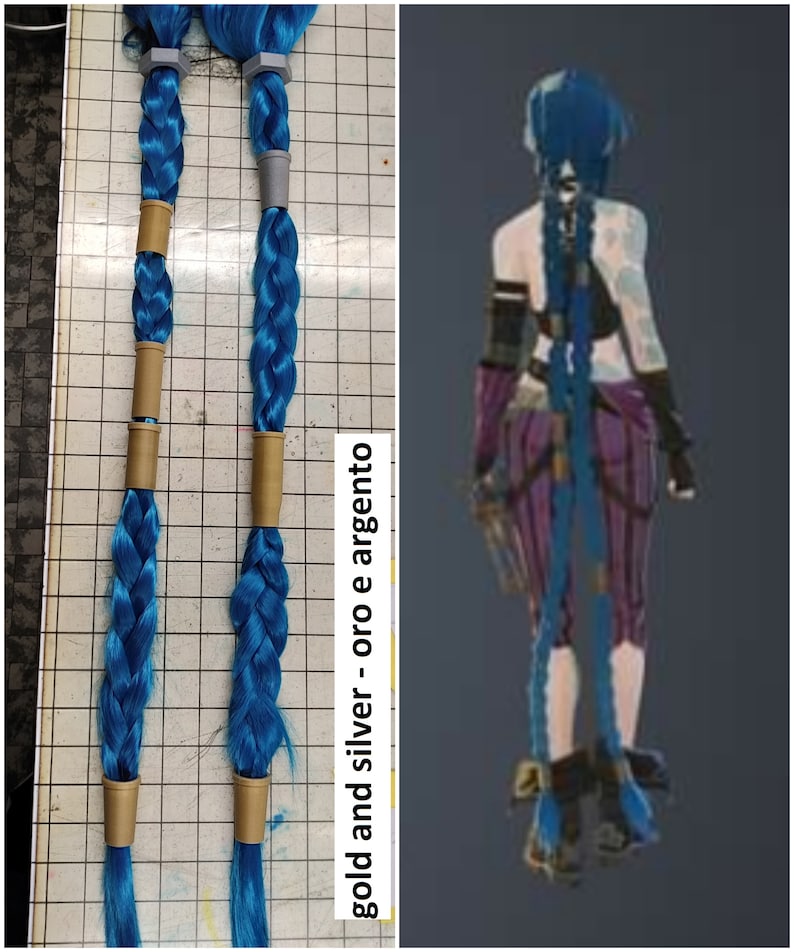 Jinx Hair Accessories 3D Printed Jinx Arcane Etsy