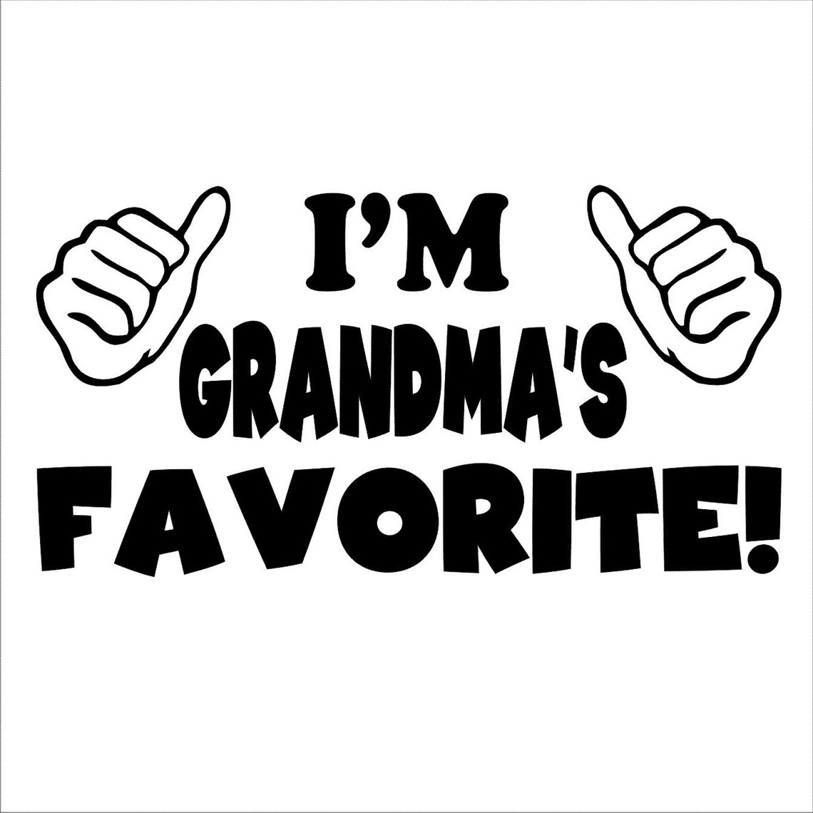 Kid's Funny T Shirts I'm Grandma's Favorite Etsy