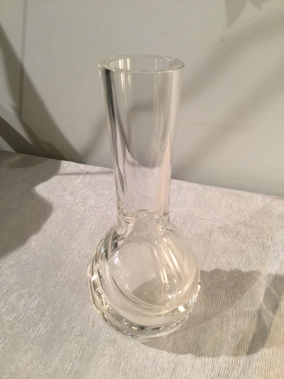 Ca 1960s Signed Orrefors Bud Vase Etsy