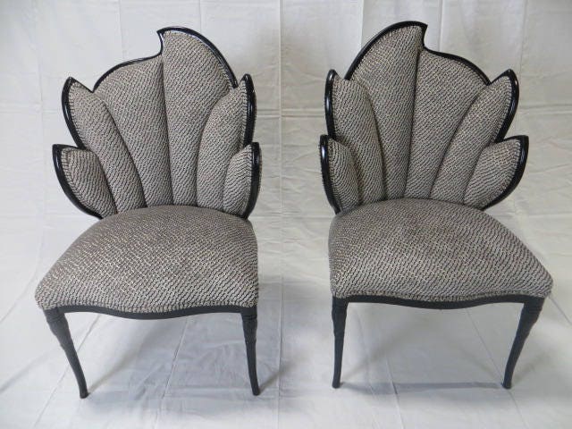 Ca 1920s Art Deco Restored Custom Black Lacquered Finish Ca 1920s Art Deco Restored Custom Black Lacquered Finish