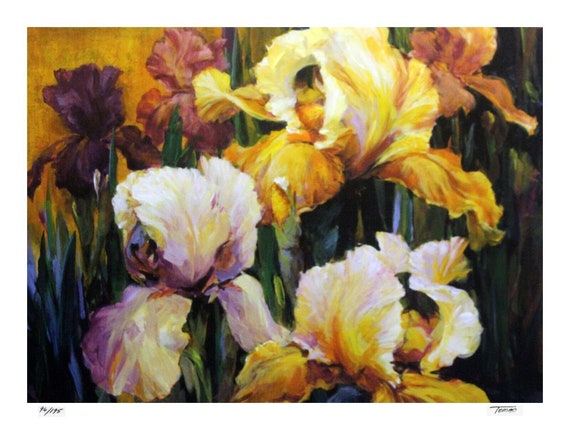Jennie Tomao "Iris" Original Serigraph (Silkscreen)
