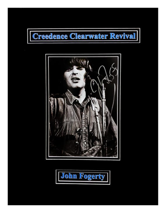 JOHN FOGERTY Autographed Signed Photo, Museum Framed Ready to Display