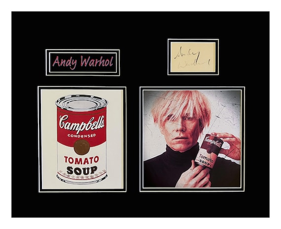 Andy Warhol Autograph Double Matted and Museum Framed