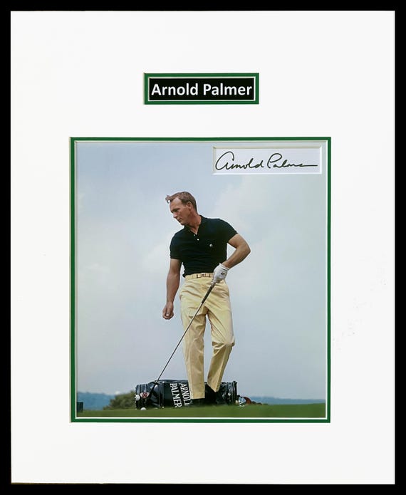 Arnold Palmer in Person Autograph Museum Framed Ready to Display