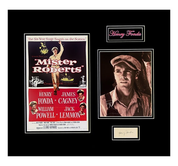 Henry Fonda Museum Framed Autograph Ready to Display