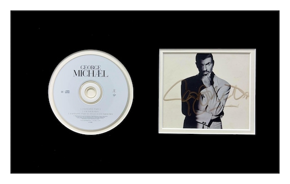 George Michael Signed CD Cover Museum Framed Ready to Display