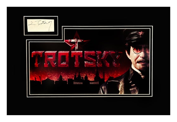 Leon Trotsky Signature Cut Museum Framed Ready for Display