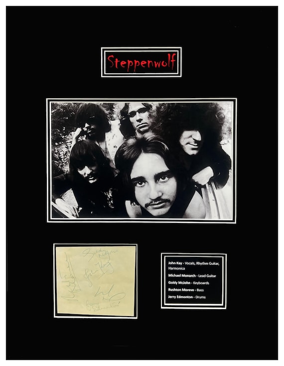 Steppenwolf Signed Autograph-5 Original Members Museum Framed Ready to Display