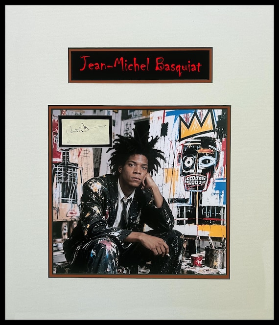 Jean-Michel Basquiat Signature Cut Museum Framed Ready to Display
