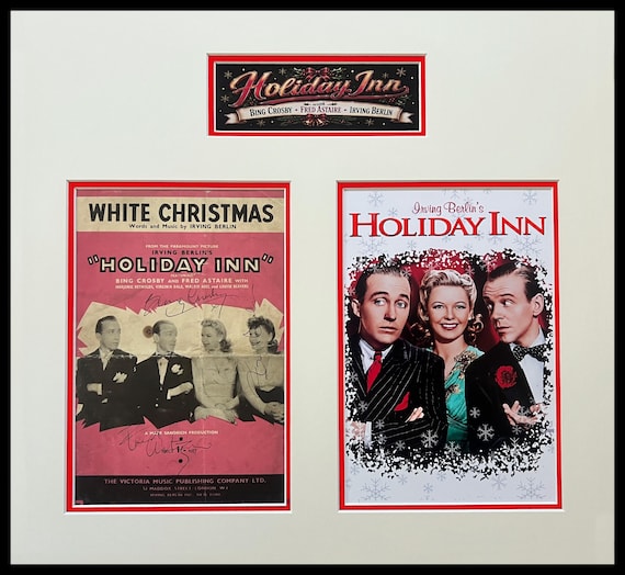 Fred Astaire-Bing Crosby-Irving Berlin Signed Sheet Music Cover Museum Framed