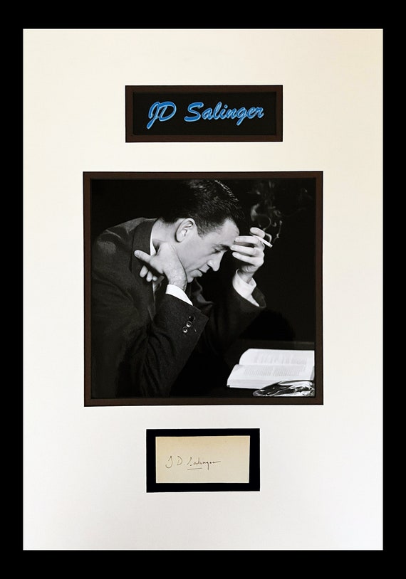 JD Salinger Autograph Cut Museum Matted and Framed Ready to Display