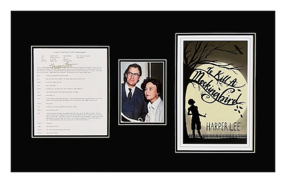 Harper Lee Autograph Museum Framed Ready to Display