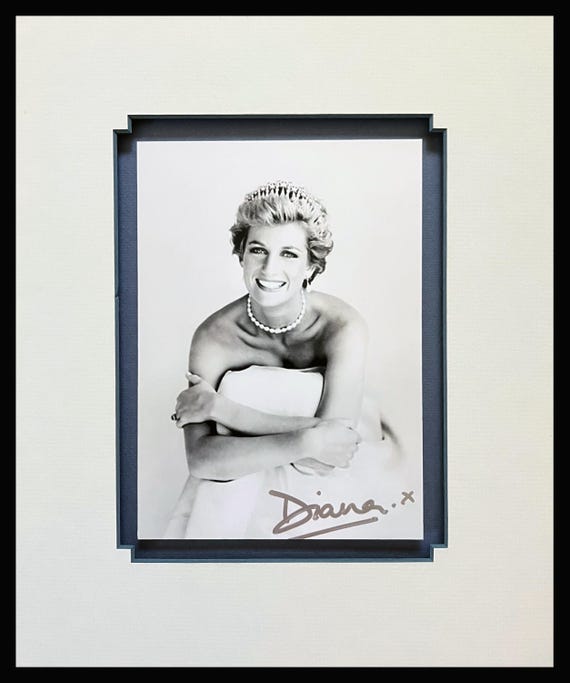 Princess Diana Signed Photograph Museum Framed Ready to Display