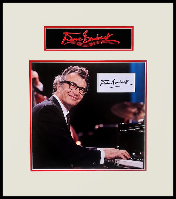Dave Brubeck Original Signature Museum Framed Ready to Display