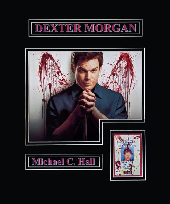 Dexter Morgan-Michael C. Hall Photographic Art Display Framed Ready to Display