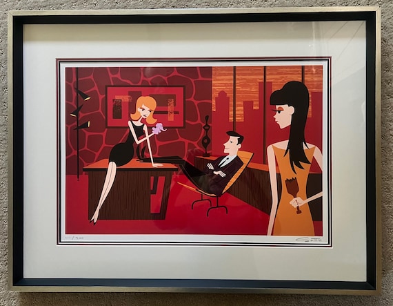 Office Politics by Shag #111/200 Museum Framed Ready to Display