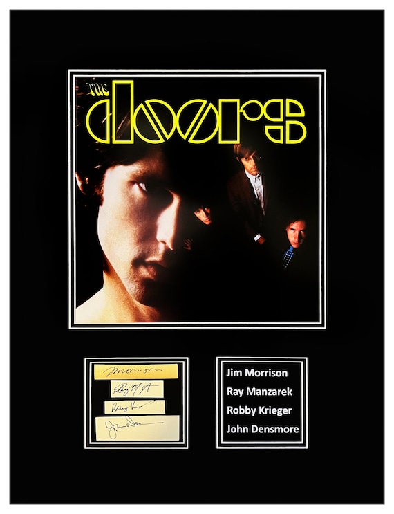 The Doors 4 Autograph Book  Cuts Museum Framed Ready to Display