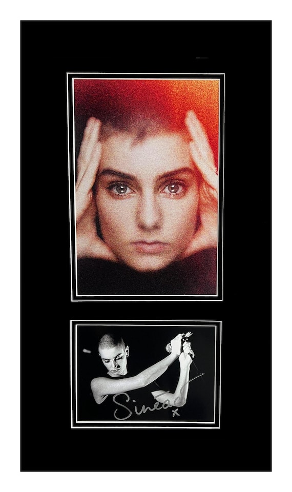 Sinéad O'Connor Signed Photograph Museum Quality Framed Ready to Display