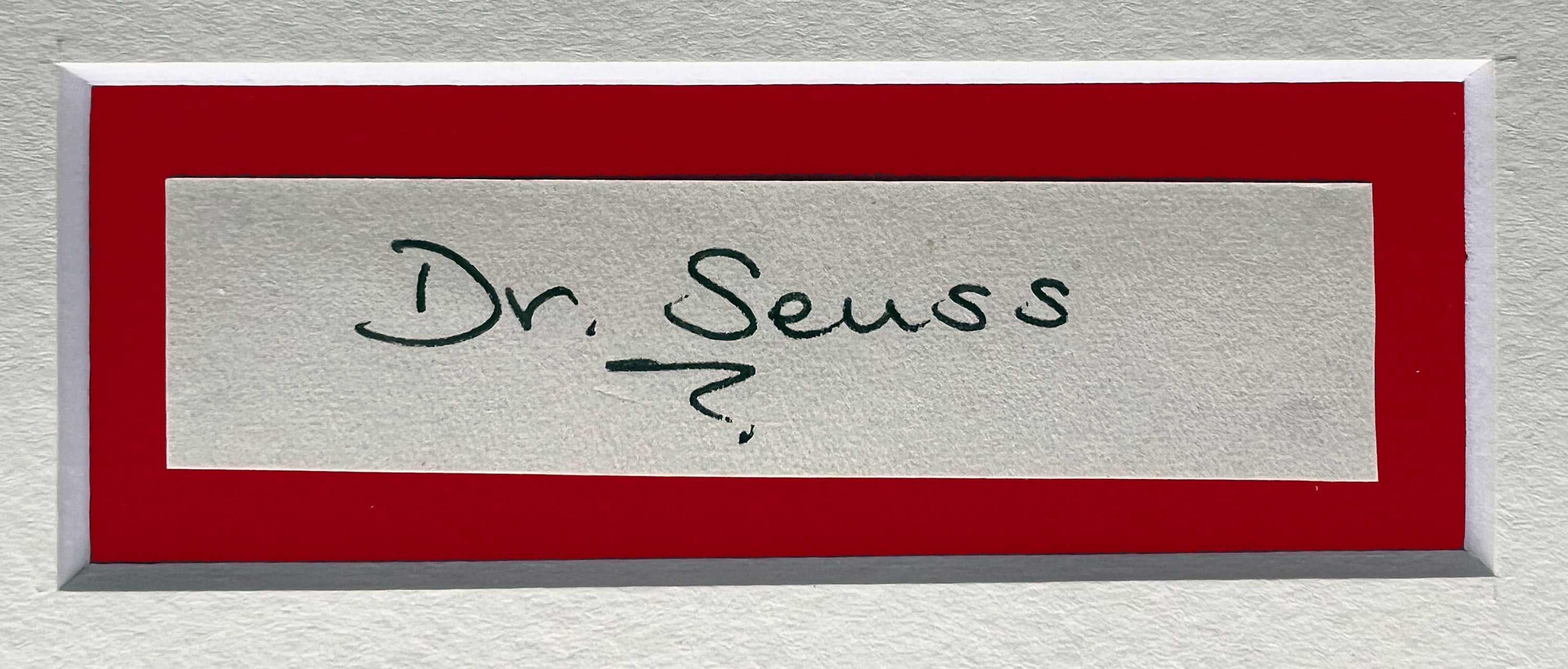 Dr Seuss Original Autograph Book Cut Museum Framed Ready for Display - Etsy