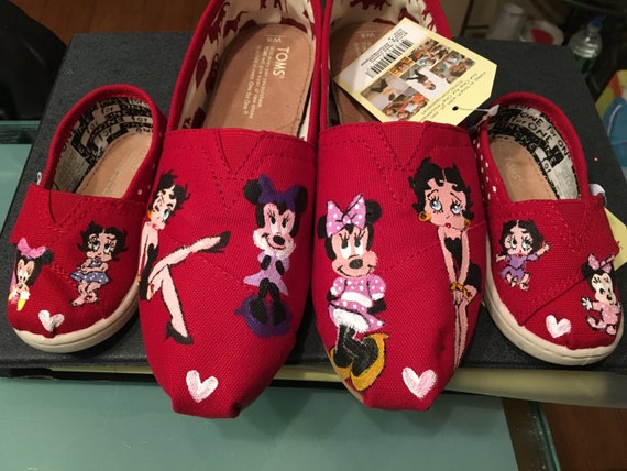 Me Toms Minnie Mouse and Betty Boop | Etsy