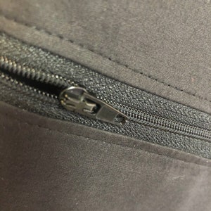 Monogrammed Crossbody Bag, Black Fabric Crossbody With Zipper Closure ...