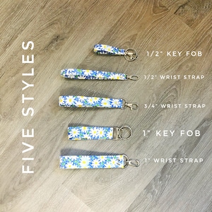 Handmade Fabric Keychain Wristlet Key Fob Lanyard or Keyring, 26 Fabric ...
